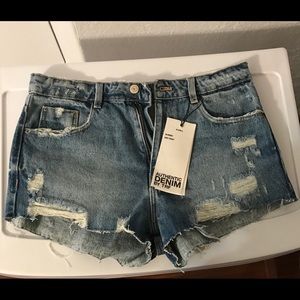 New Zara denim short